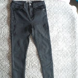 Black high rise jeans